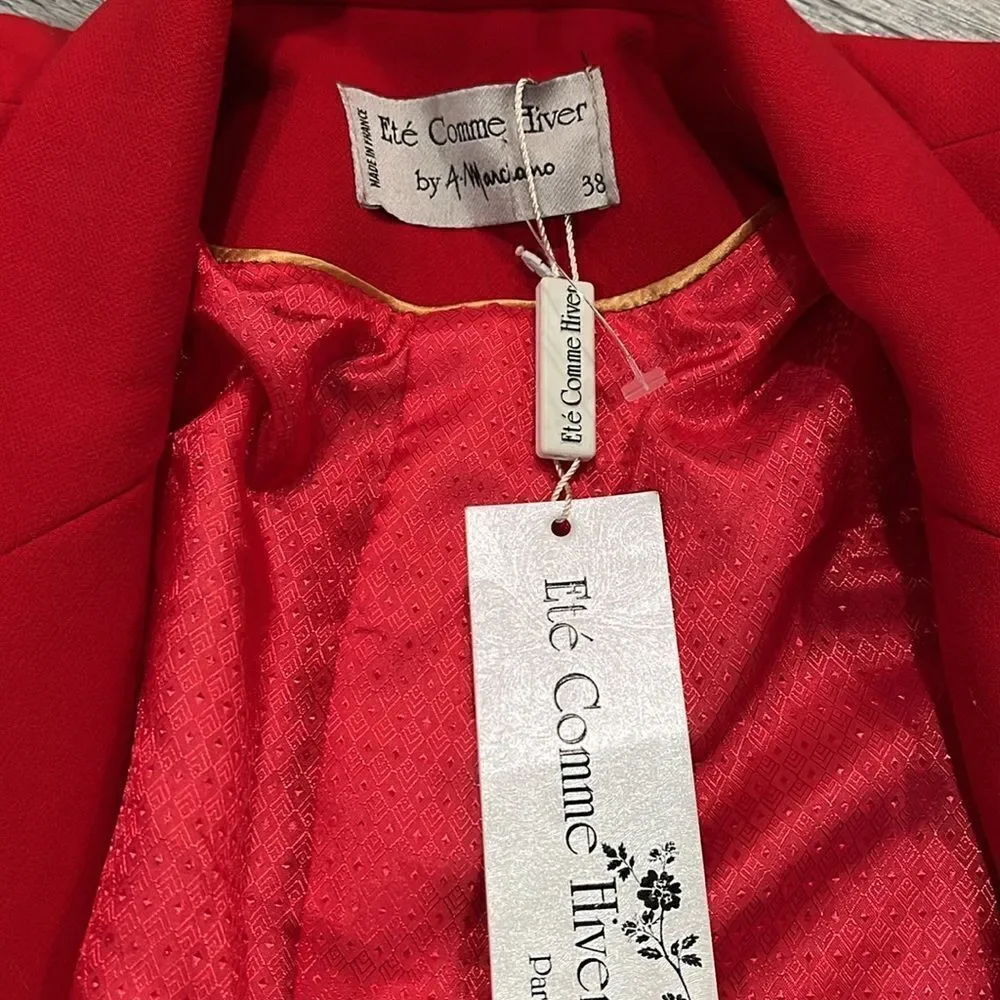 Ete Comme Hiver Paris Red Blazer NWT - small ($400)